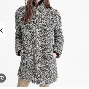 J. Crew Italian Wool Boucle Stadium Coat